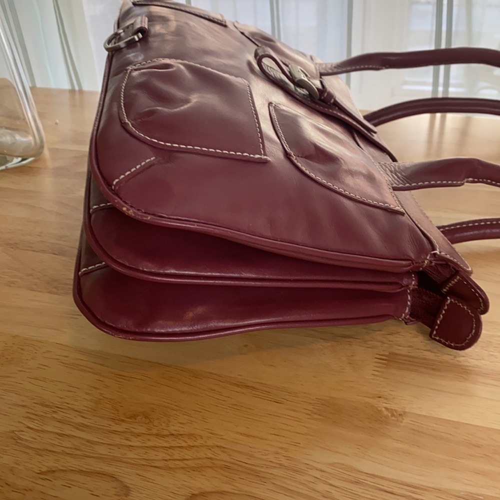 Hype Leather Rectangular Structured Bag. - image 5